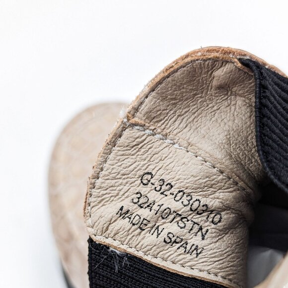 Topshop Women Alpha Patent Leather Croc Print Chelsea Platform Boots 7US EUR38 - Picture 8 of 11